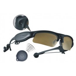 Sluneční brýle s kamerou, MP3 přehrávačem a dálkovým ovládáním 